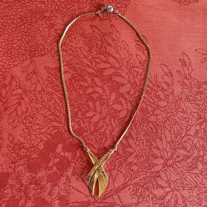 Vintage Signed Monet Goldtone Chain Necklace